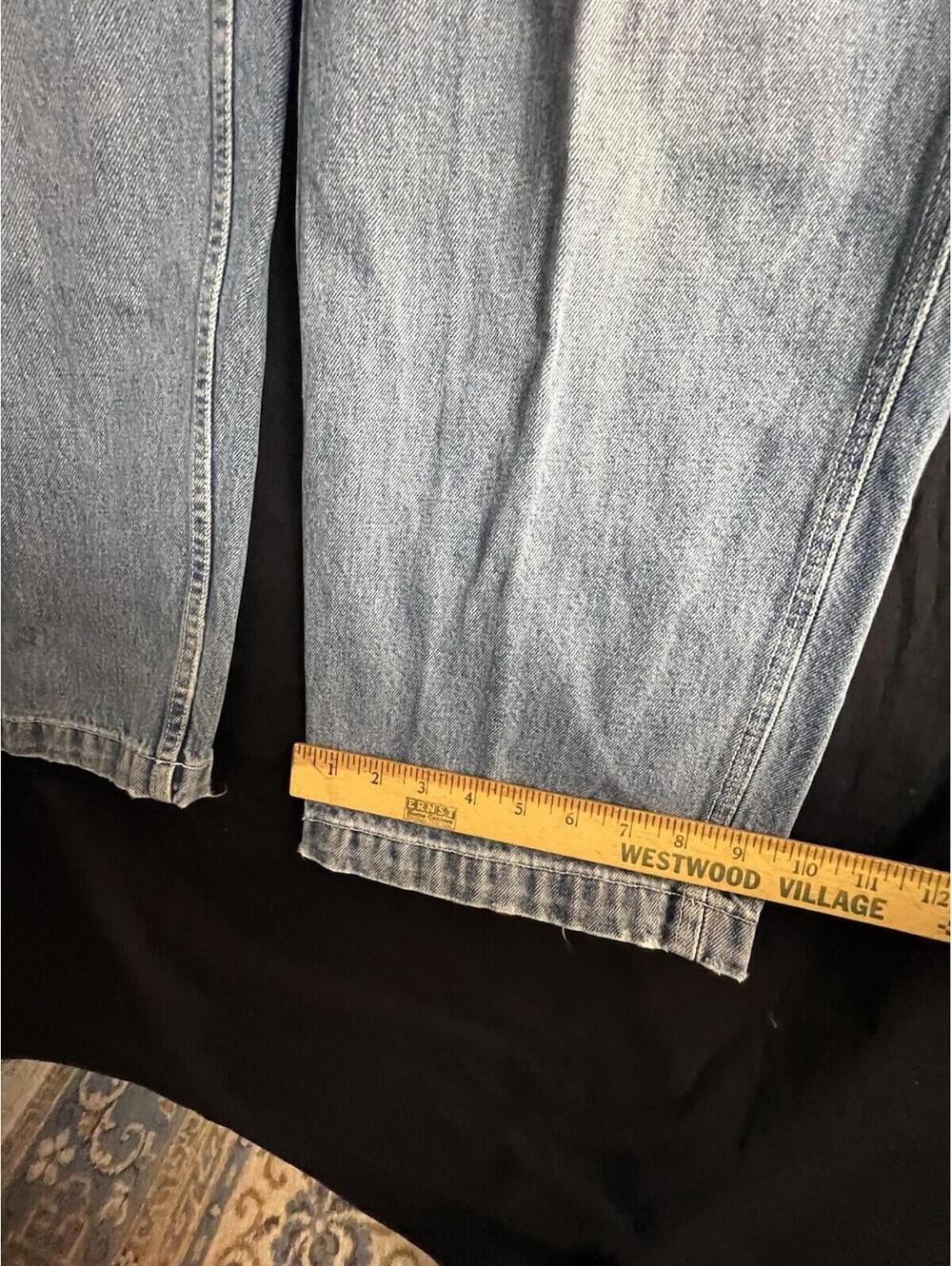VTG Y2K Abercrombie & Fitch Men’s 32R Carpenter Jeans Wide Leg Baggy 30x30 - Picture 10 of 15